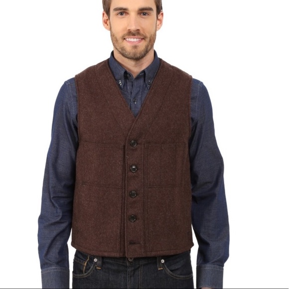 Filson Other - Filson Mackinaw Brown Wool Vest